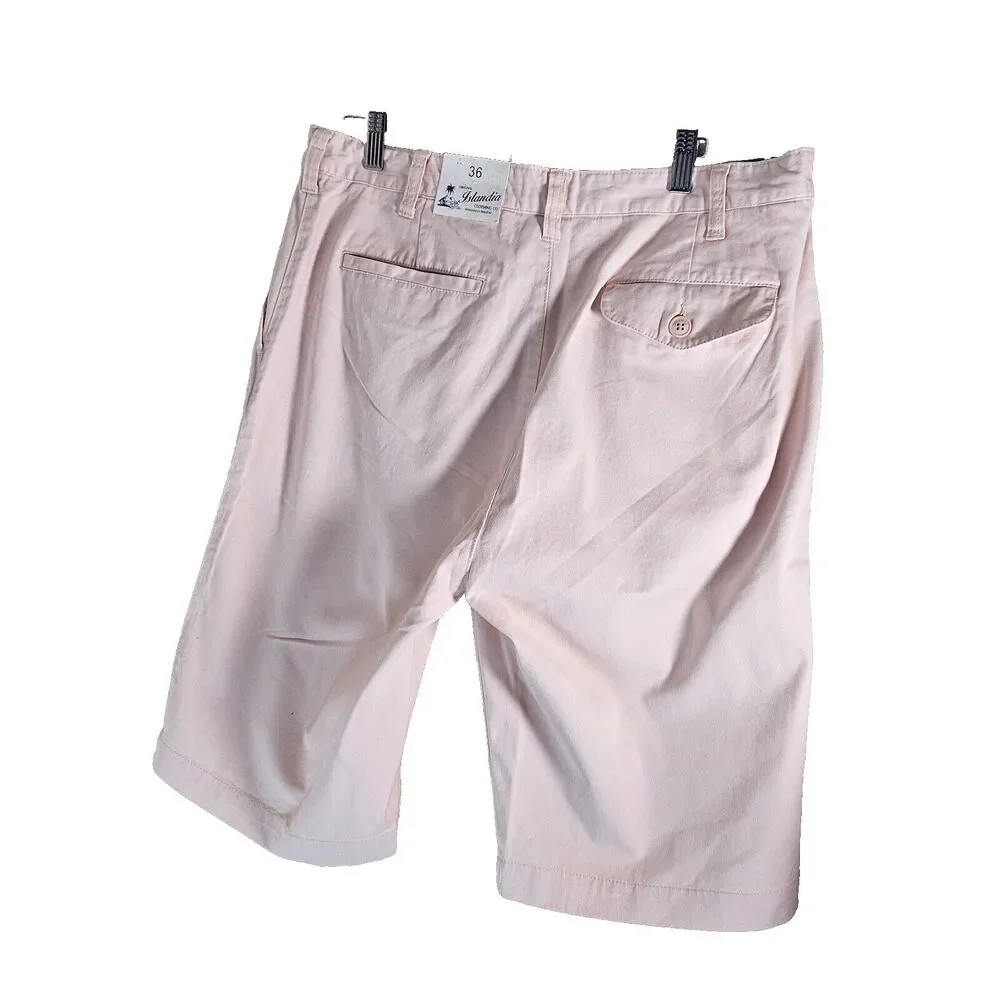 Islandia Mens Bermuda Shorts Size 36 bisque color new with tags - Picture 2 of 6